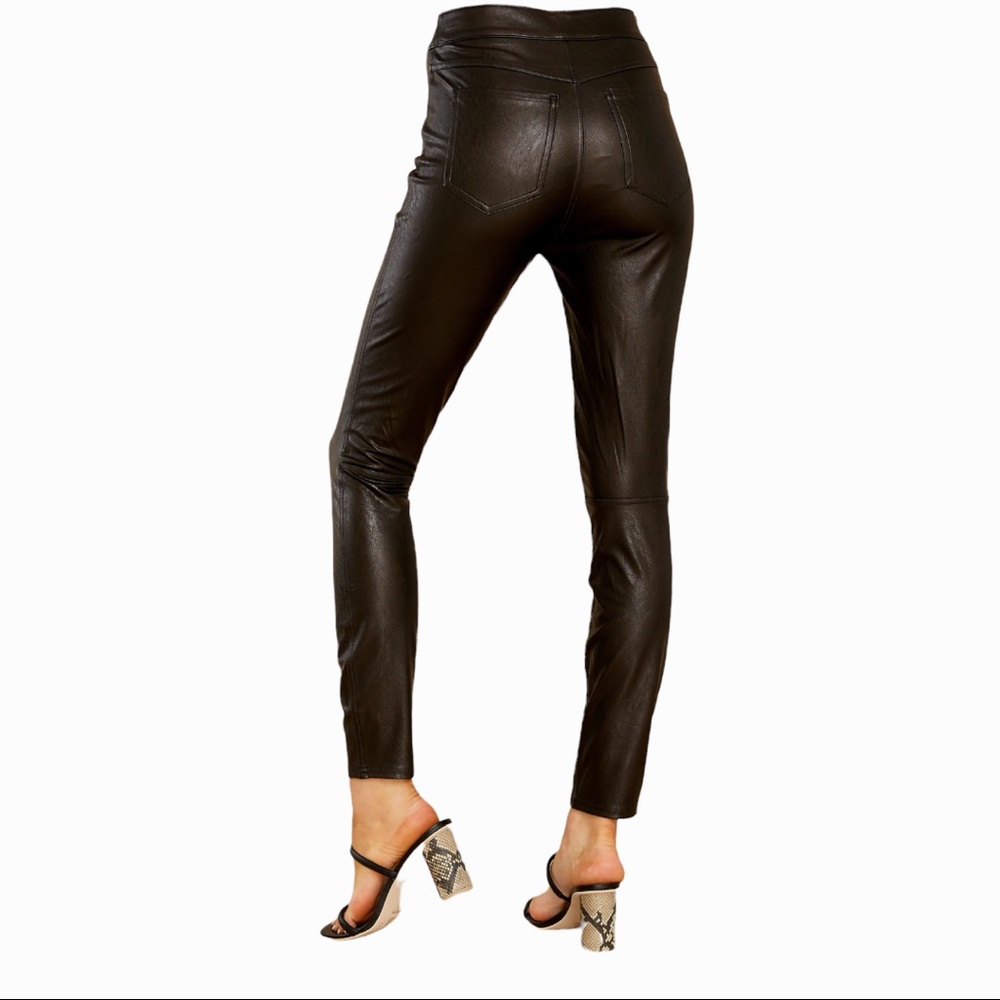Spanx Leather-Like Ankle Skinny Pant - Picture 4 of 6